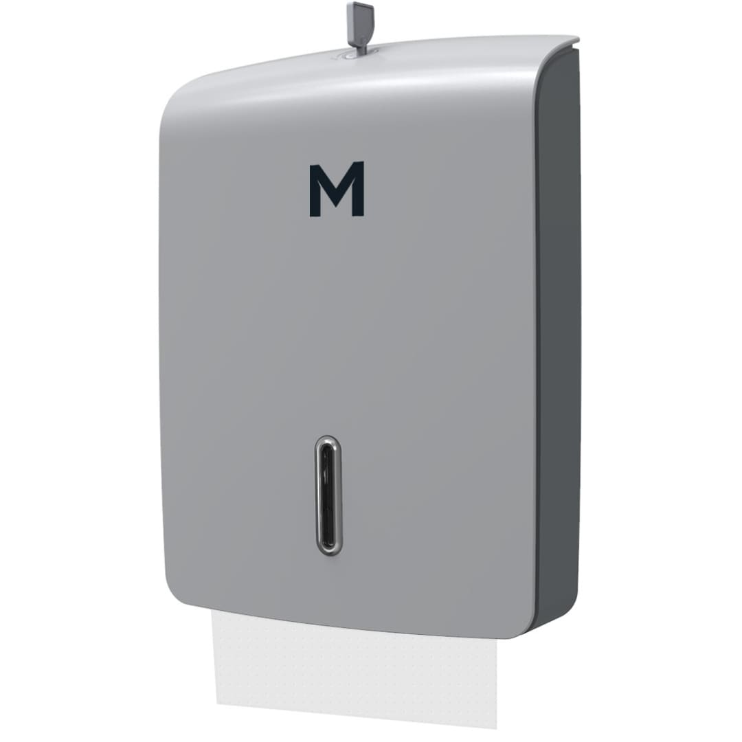 Tall Slimfold Towel Dispenser - Silver  600 Sheet Capacity
