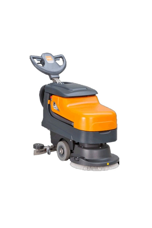 Taski Swingo 455b Battery Powered Walk Behind Auto Scrubber Orange and Grey D7518367ANZ