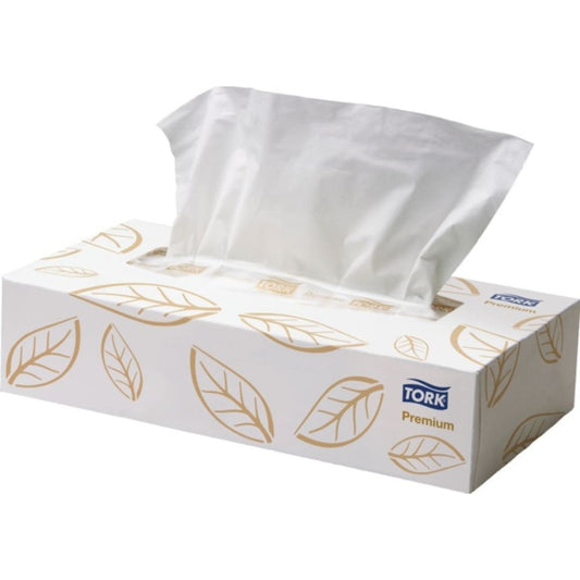 Tork Facial Tissue Extra Soft 2 Ply 2311408 F1 100 Sheets White - Carton of 48 Packs