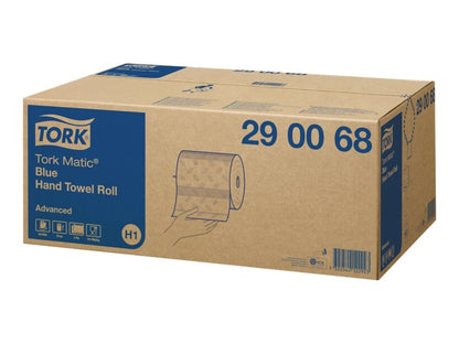 Tork Hand Towel Matic Advanced Roll 2 Ply 290068 H1 612 Sheets Blue - Carton of 6 Rolls