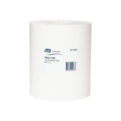 Tork M2 Universal Wiper 320 Centrefeed Roll 2 Ply White 160m - Carton of 6 Rolls