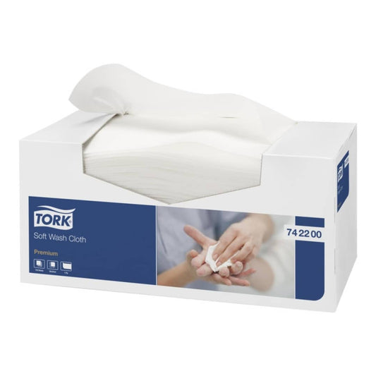 Tork Premium Soft Wash Cloth 742200 1 Ply White 135 Sheets Per Box -Carton of 8 packs 3 a638991d d6bb 4cd7 9e00 1a892e8ec8e8