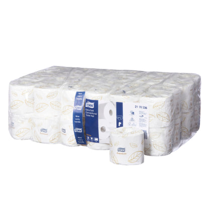 Tork T4 Premium Extra Soft Conventional Toilet Roll 2Ply White 280 Sheets per Roll 2170336 - Carton of 48 Rolls