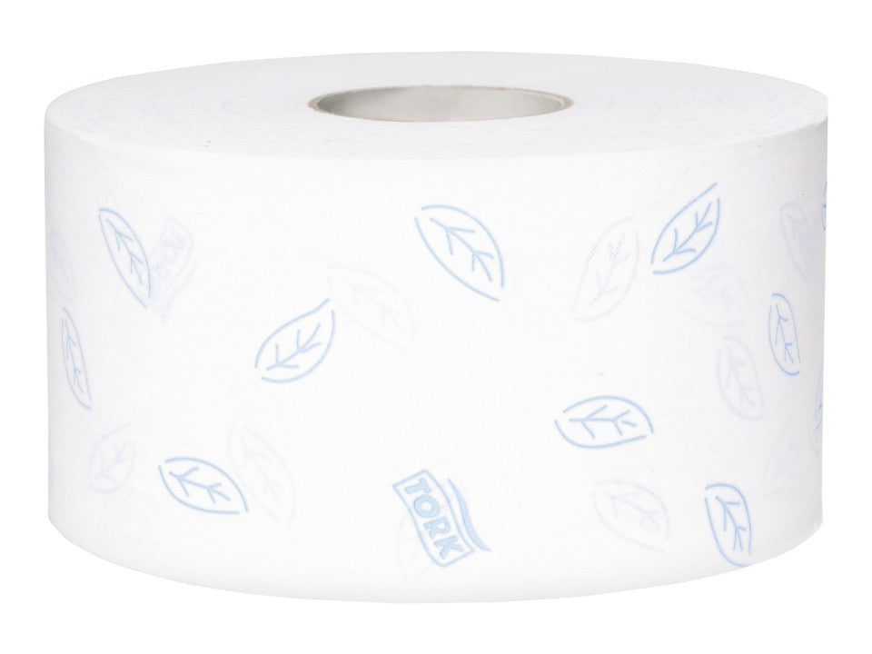 Tork Toilet Roll Premium Mini Jumbo Soft 2 Ply 110253 T2 170m White - Carton of 12 Rolls