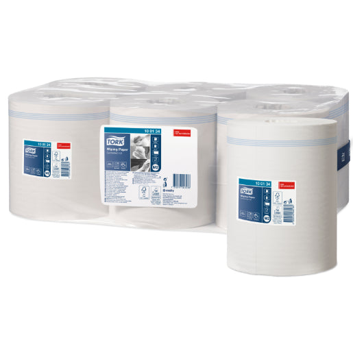 Tork Wiping Paper Centrefeed Roll 100134 M2 275m White - Carton of 6 Rolls