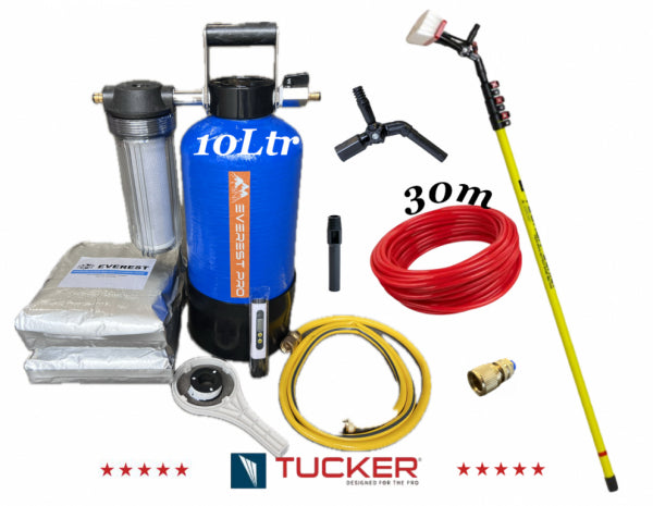 Tucker Purewater DI System Kit Eco Junior (11ft Pole, 10L Tank)