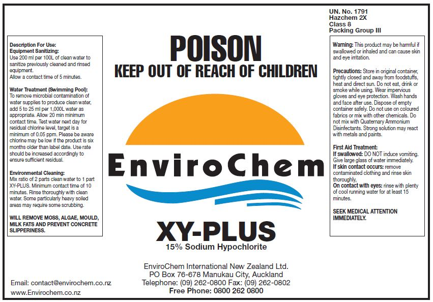 EnviroChem XY PLUS-15% Sodium Hypochlorite