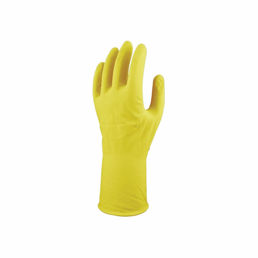 Yellow Rubber Gloves - Pack of 12