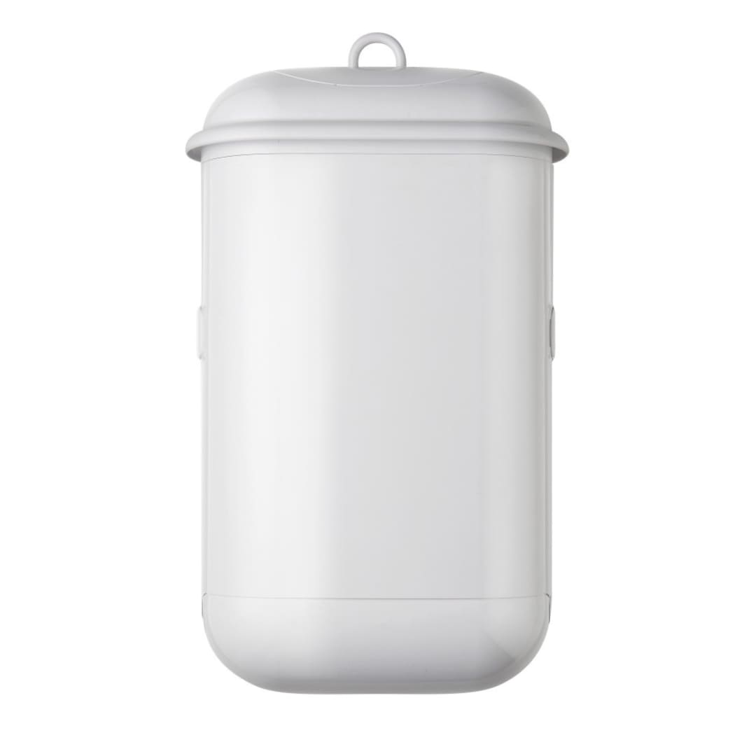 Pod Petite Manual Sanitary Bin 7L 253x150x420mm White